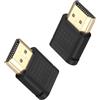 ELFJMZP 4K 60Hz HDMI Dummy Plug, GPU, emulatore di visualizzazione virtuale EDID per desktop remoto e server, nero, confezione da 2