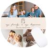 Wanapix | Tappetino Mouse Personalizzato | Tappetino Mouse Rotondo | 20ø cm | Base in Gomma Antiscivolo | Molto flessibile | Regali Originali | 100% Personalizzato