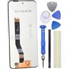 Double Sure Schermo LCD IPS di ricambio per Motorola Moto G14 PAYF0010IN nero 6,5 pollici