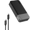 NOBIS Power Bank 20000mAh 90W Caricatore Portatile, 2 Porte USB-C 2 USB-A Display LED, Powerbank Ricarica Rapida per Laptop, Steam Deck, Phone 17 Pro Max, S25 e Tablet