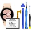HUAENG Batteria R880, (Nuovo aggiornamento 2026) 320 mAh Batteria di ricambio per Samsung Galaxy Watch 4 Classic 42 mm SM-R860 SM-R870 Batteria Li-Ion polimerica ad alte prestazioni EB-BR880ABY con kit di