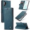 Cracedily Cover per Samsung Galaxy Note 10 Plus Case, Custodia Cover Pelle Premium Portafoglio con Porta Carte Magnetica Supporto Protezione Flip Case Custodia per Galaxy Note 10 Plus, Blu-verde