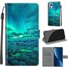 YIRRANZD Cover per Xiaomi 12 Pro, Protettiva Portafoglio in Pelle PU Cover Libro [Verniciato], Flip Caso Antiurto Custodia per Xiaomi 12 Pro (Aurora)