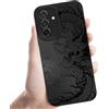 Coalbooliy Custodia Per Samsung Galaxy S26 Plus 6,7'', Cellulare Nero Silicone Morbido Cover per telefono Aesthetic Modello Leopardato Disegni Protezione Fotocamera Antiurto Protettiva Case, 08