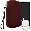 kwmobile Custodia in Neoprene con Zip per Smartphone S - 4,5 - Astuccio Portacellulare a Sacchetto con Cerniera - Borsa in mora