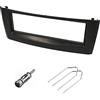 Audioproject A375-10 - Mascherina Autoradio 1 DIN Kit Montaggio Compatibile per Fiat Grande Punto Typ 199 Bj. 2005-2009 Linea 2007-2012 Adattatore Antenna Chiavi di Smontaggio Nero