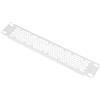 GeeekPi Pannello vuoto ventilato 1U da 25,4 cm, piastra di montaggio per rack DeskPi RackMate T1/T0/T2 e server rack da 10, armadio di rete (1 pezzo bianco)