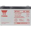 Yuasa Batteria al piombo 6 V 10 Ah Yuasa NP10-6 NP106 Piombo-AGM L x A x P 151 x 97.5 x 50 mm Spina piatta 4,8 mm Esente