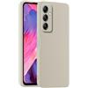 HULLIN Custodia per Telefono in Silicone Colorato, Adatta per Samsung Galaxy A14 5G / A14 (4G) (6.6) - Bianco antico