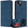 ZONNAVI Cover per iPhone 14 / iPhone 13, [Blocco RFID] Custodia a Libro in Pelle con Porta Carte, Flip Case Portafoglio Antiurto Cover per iPhone 14 / iPhone 13 (Azzurro)