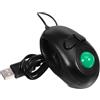 HOMSFOU Mini Mouse Trackball Ergonomico Usb Design Portatile Fili Scorrimento Con Controllata Dal Per Laptop e Desktop Nero