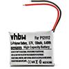 vhbw batteria compatibile con Pebble 401S, Watch 2, Steel, E-Paper smartwatch orologio bracciale fitness (130mAh, 3,7V, Li-Poly)