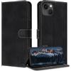 ZONNAVI Cover per iPhone 14 / iPhone 13, [Blocco RFID] Custodia a Libro in Pelle con Porta Carte, Flip Case Portafoglio Antiurto Cover per iPhone 14 / iPhone 13 (Nero)