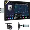 Eonon 10,95 pollici 1-Din con processore octa-core Android 13, 6+64 GB di RAM, 4G GPS, CarPlay, Android Auto, DSP, Bluetooth, mirroring dello schermo, schermo diviso e telecamera posterio