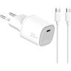 Celly UPTC1USBC25WCTC Pezzo Caricatore Comunicazione mobile bianco grigio