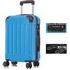 YONSLY Valigia da Viaggio con Lucchetto TSA e Cerniera Premium, Guscio Rigido, 4 Ruote a 360°, Lucchetto a Combinazione, Maniglia Telescopica (Blu, M)