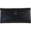 FrasiBags Portafoglio in Pelle, Porta Carte in Vera Pelle, Portafogli Rettangolare, Portafoglio Donna, Portafoglio Uomo Made in Italy (Nero)