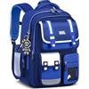 Amythe Zaino per Bambino Scuola Elementare - 25L Leggero con Schienale Ergonomico, Zaino Ragazzo 8-12 Anni Impermeabile con Elementi Rifrangenti, per Scuola, Gite e Weekend -Blu