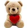 LOMUG Orsacchiotto, orsacchiotto, orsacchiotto piccolo, orsacchiotto di peluche, orsacchiotto con amore, giocattolo decorativo, orsacchiotto di peluche, 25 cm