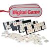 XZHDNLY Gioco Rummy Digitale da Viaggio, 104 Tessere con 2 Jolly e 4 Supporti, Gioco da Tavolo per 2-4 Giocatori, con Borsa Portatile