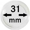 LINDNER Das Original Capsule per Monete Ø 31 mm Interno, Confezione da 10