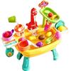 Generico Water Table | with Faucet Cute Dinosaur Play Food Set,Kids Play Table Outdoor Water Toys,for Preschoolers Boys Girls Aged 3+, Beach Backyard Pool Interaction
