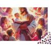 RNDPFLKM Gesù - Religione Puzzle didattico su Gesù da 1000 pezzi Cartone extra spesso Educativo antistress 38x26cm/1000 pezzi