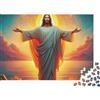 RNDPFLKM Gesù - Religione Puzzle classico di Gesù Ascendente da 1000 pezzi in cartone riciclato, regalo creativo, decorazione 38x26cm/1000pcs