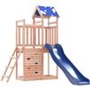 vidaXL Set da Gioco da Esterno in Legno Massello di Douglas, Set da Gioco, Set da Gioco in Legno, casetta con Scivolo, playset