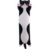 SNOWOLF Gatto Morbido Cuscino Peluche Lungo Tiro per Dormire Cotone Gattino Ripiene Carino Peluche Bambola Giocattolo Regalo per Bambini Fidanzata (Black, 70cm)