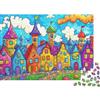gHjKIZxCvBn Città Fiabesca Colorata Puzzle 1000 Pezzi Carta per Adulti Case Fantasia Relax Famiglia 70x50cm/1000pcs