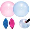CLIUNT 2PCS Palloni Gonfiabili Giganti, 120cm Palla Gonfiabile a Bolle Resistente allo Strappo, TPR Trasparente Palla Gonfiabile Gigante Bubble Ball per Spiaggia Piscina Giardino Festa estiva