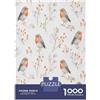 KZQNXHJPRL Pettirosso Ramo Motivo Puzzle 1000 Pezzi Carta per Adulti Relax Decorazione Casa Famiglia 52x38cm/1000pcs