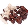 Suammiitstrieadea Wood International - Set di 32 pezzi di scacchi con fondo imbottito in feltro, 2,5 cm
