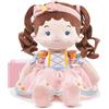LeyaDoll Bambola morbida(16''), la mia prima bambola di pezza per il regalo di compleanno di una bambina di 1 anno, regalo di battesimo e Natale per bambina e neonati-Princess Twinkle