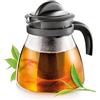 Tescoma 647110.44 Montecarlo Infusiera, Vetro borosilicato/Plastica di qualità, Nero/Trasparente, 1,5 l