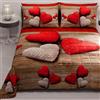 PETTI Artigiani Italiani - Copriletto Matrimoniale Estivo 260x270cm 100 g/m² Double Face, Trapuntino Matrimoniale Primaverile, Trapunta Leggera, Cuore, 100% Made in Italy