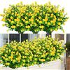 ArtBloom 6 fasci di fiori artificiali da esterno, resistenti ai raggi UV, piante in finta plastica, per interni ed esterni, piante da appendere, giardino, portico, finestra, casa, matrimonio, casa
