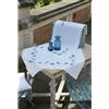 Vervaco Kit Ricamo Prestampato Tovaglia PIUME BLU Set Ricamo Biancheria Da Tavola 80 x 80 cm Set Fai Da Te Creativo Size Kit Hobby Creativi Adulti Casa Decor Embroidery