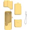 JSGHGDF Custodia protettiva in silicone per Pocket 4 Sleeve Case Cover Action Camera Copertura completa Custodia in silicone Accessori Protettivi Cover protettiva