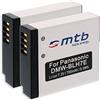 mtb more energy 2x Batteria Compatibile con Panasonic DMW-BLH7, Compatibile con Lumix DMC-GF7 / DMC-GM1, GM5