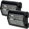 vhbw 2x batteria compatibile con Nikon D3, D3X, D2H, D2X, D2Hs, F6, D2Xs fotocamera (2000mAh, 11,1V, Li-Ion) - Sostituisce EN-EL4, EN-EL4a