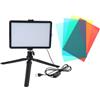YROHGKPN USB LED Video Light Dimmerabile 2700-6000K Piccoli Treppiedi Opzionali e Filtro Colore per Fotografia e Streaming, Luce Fotografica Dimmerabile