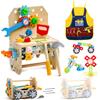 hifunti Cassetta Attrezzi Bambini Giochi in Legno Giochi Bambini 2 Anni, Banco da Lav...