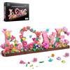 Booyuer Art LOVE & Fiori Mattoncini per Adulti, 791 PCS Lettere in Mattoni Fl...