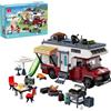 TYCOLE City Camper Van Toy Building Set Beach Holiday Adventure RV Modello di auto c...