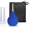MIVAIUN 160 ML Clistere pera silicone per Uomini Donne, Doccia Morbida Confortevole, 2 x silicone Ugelli Staccabili, Lavaggio Intestinale, uomini clisteri per doccia peretta rettale