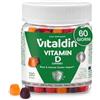 VITALDIN Gommose Vitamina D 2000 UI Adulti e Bambini Senza Zucchero - 120ud | Gummies per il Sistema Immunitario, le Ossa e l'Assorbimento del Calcio; Vegane, senza Glutine, Gusto Pesca e Fragola.