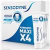 Sensodyne Repair & Protect Dentifrici Sapore Menta, Protezione e Sollievo contro la Sensibilità Dentale, Pack 4 x 75 ml