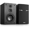 GEYGUY Passive Bookshelf Speakers, 3-Way 80W RMS / 240W Peak Power, 2.0 Stereo Home Theater Speakers with Deep Bass 48Hz, HiFi Audio for TV & PC Studio Use